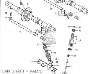 CAM SHAFT - VALVE - GSX1100F 1992 (N) USA (E03)