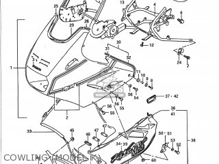 COWLING (MODEL K) - GSX1100F 1992 (N) USA (E03)