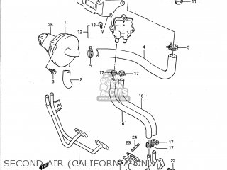 SECOND AIR (CALIFORNIA ONLY) - GSX1100F 1992 (N) USA (E03)