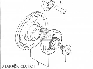 STARTER CLUTCH - GSX1100F 1992 (N) USA (E03)
