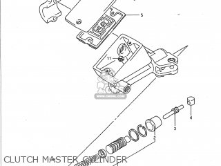 CLUTCH MASTER CYLINDER - GSX1100F 1993 (P) USA (E03)