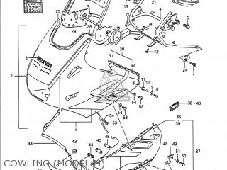 COWLING (MODEL M) - GSX1100F 1993 (P) USA (E03)