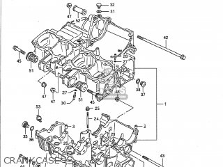CRANKCASE - GSX1100F 1993 (P) USA (E03)