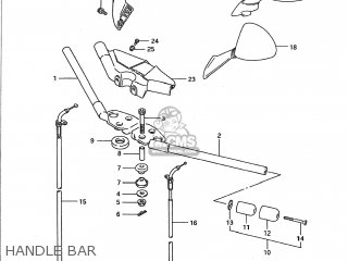 HANDLE BAR - GSX1100F 1993 (P) USA (E03)