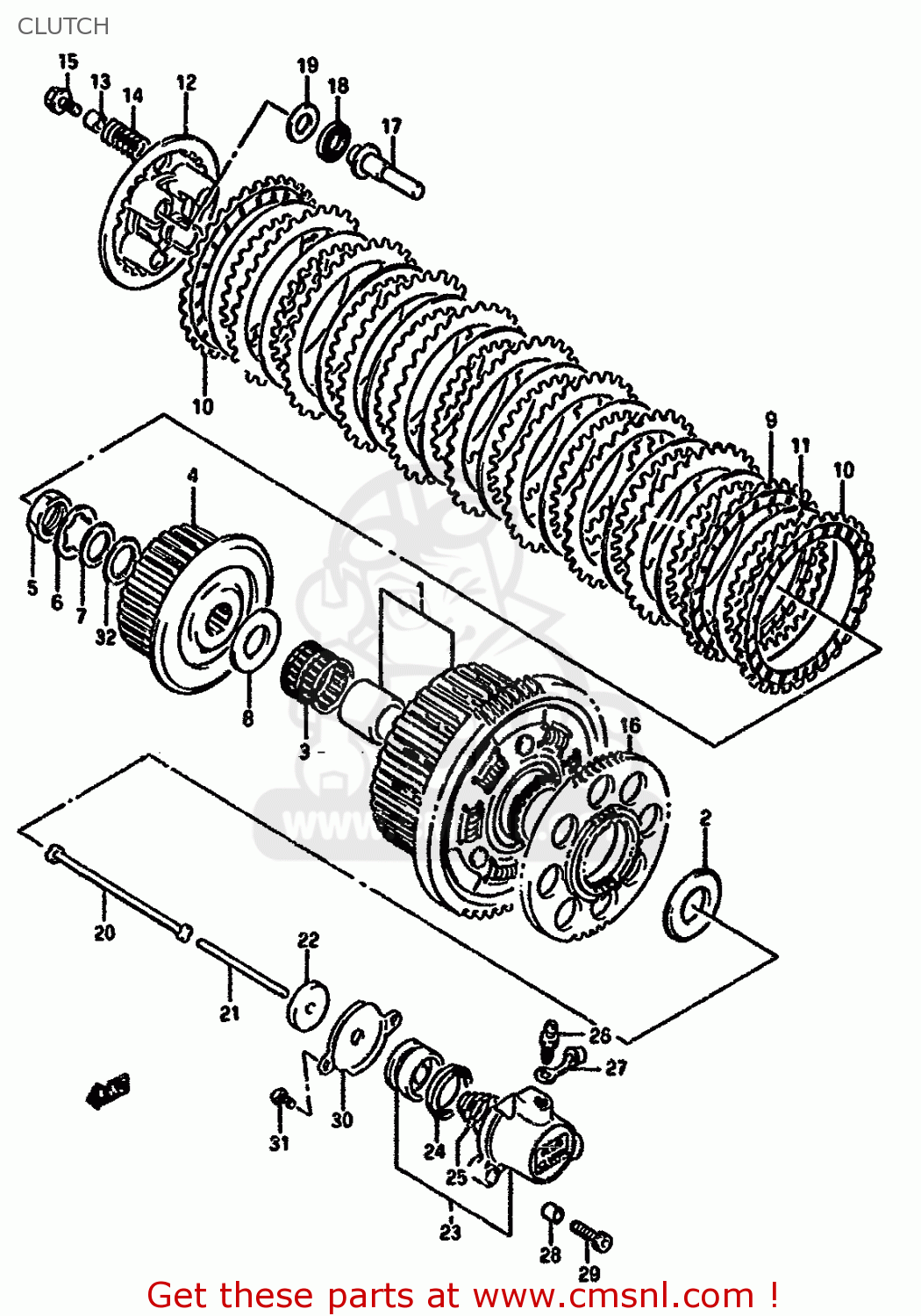 CLUTCH GSX1100F 1993 (P) ZWITZERLAND (E18)