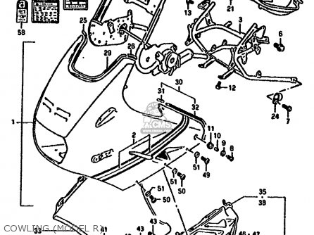 COWLING (MODEL R) - GSX1100F 1993 (P) ZWITZERLAND (E18)