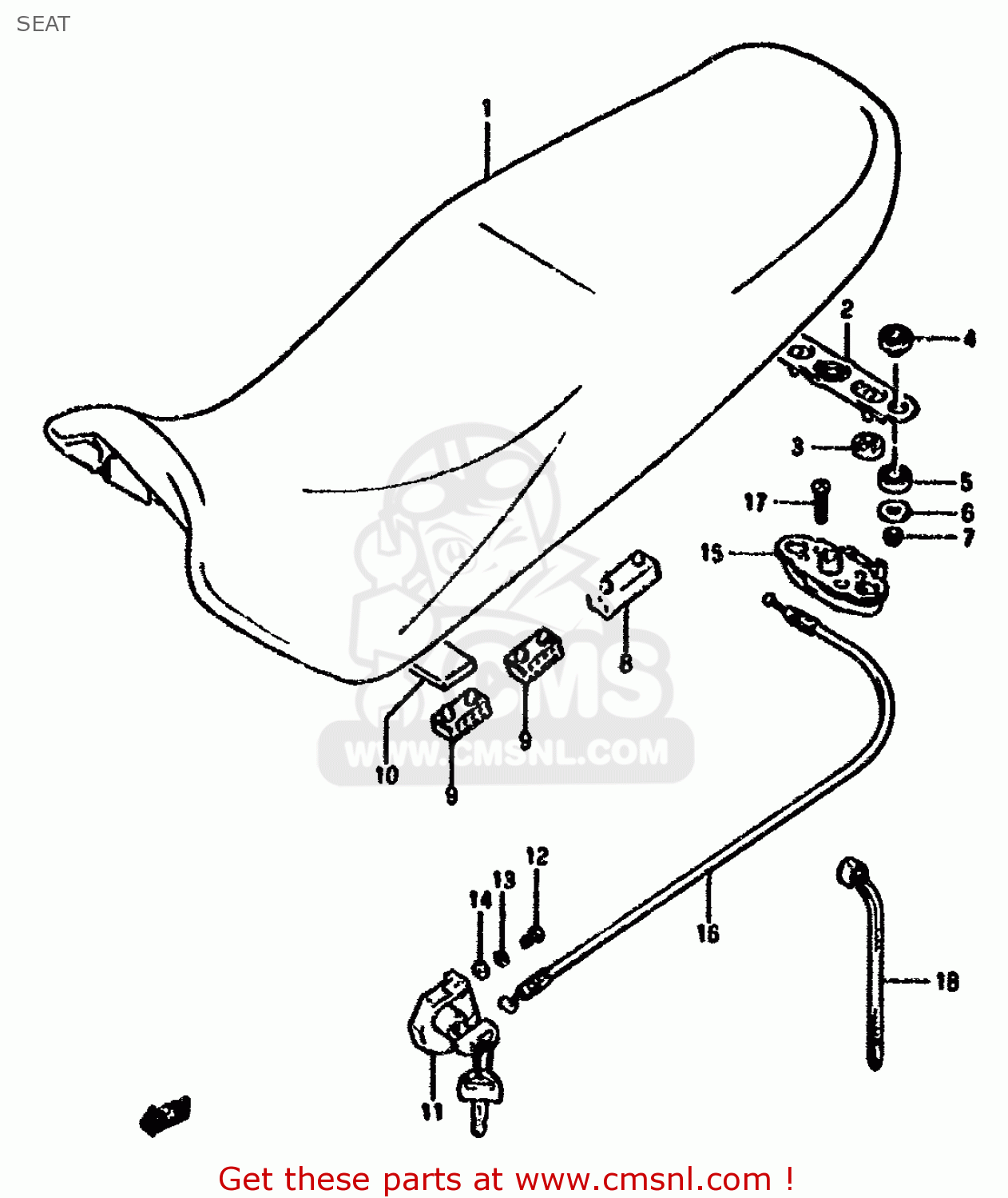 SEAT GSX1100F 1994 (R) (E02 E04 E15 E17 E18 E21 E22 E25 E34 E53)