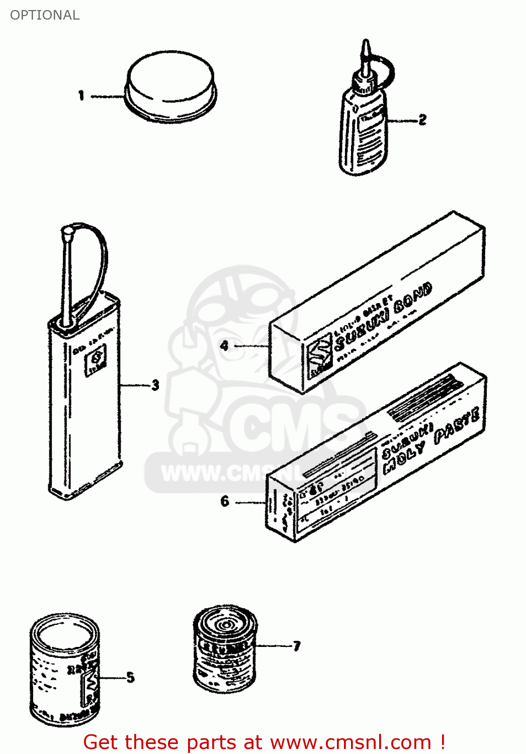 OPTIONAL GSX1100F 1994 (R) (E02 E04 E15 E17 E18 E21 E22 E25 E34 E53)