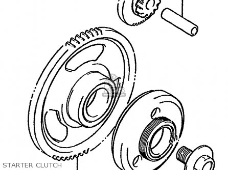 STARTER CLUTCH - GSX1100F 1994 (R) (E02 E04 E15 E17 E18 E21 E22 E25 E34 E53)