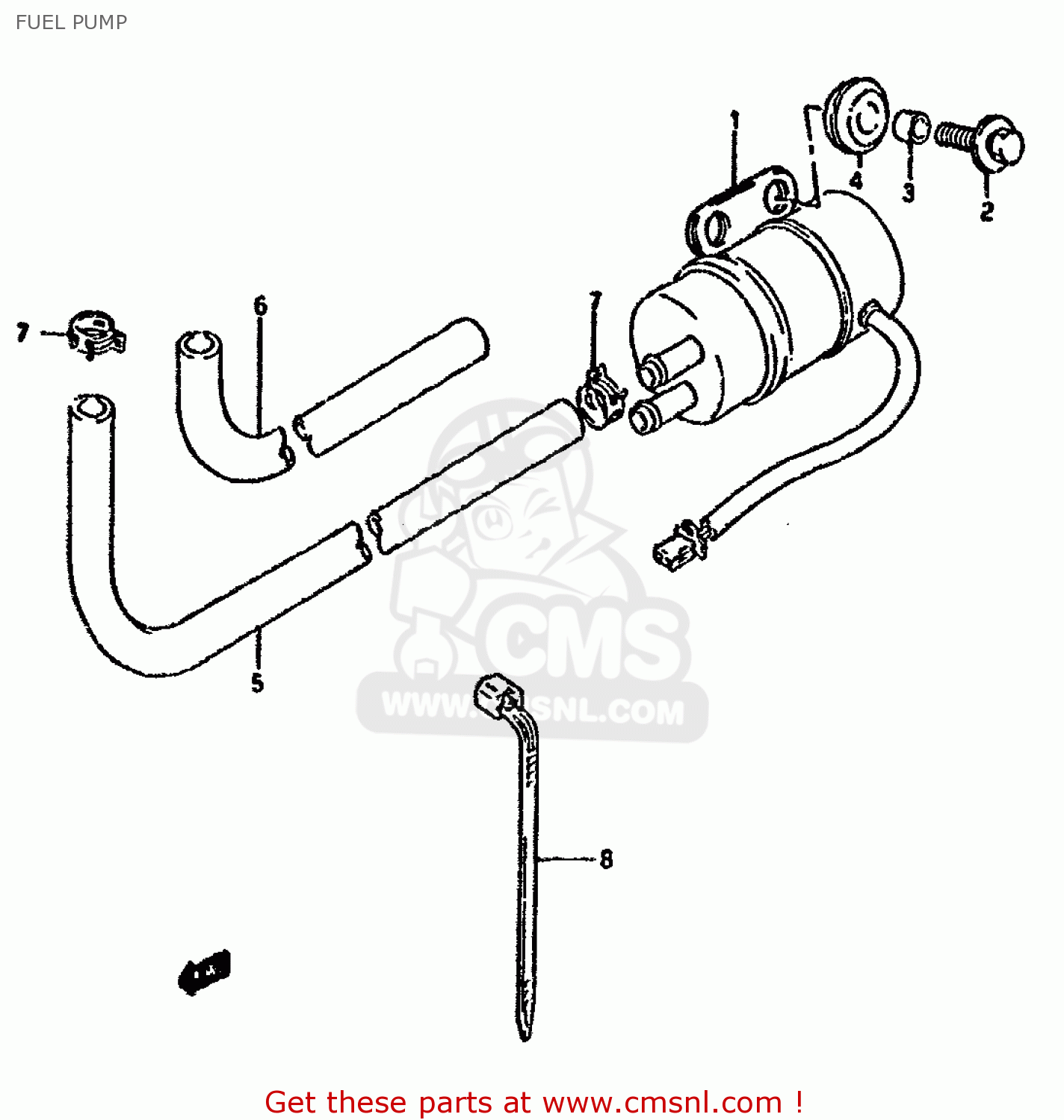 FUEL PUMP GSX1100G 1991 (M) (E01 E02 E04 15 16 17 18 21 22 24 25 34 39 53)