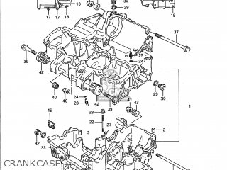 CRANKCASE - GSX1100G 1991 (M) USA (E03)