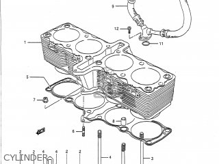 CYLINDER - GSX1100G 1991 (M) USA (E03)