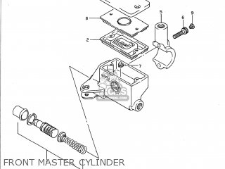 FRONT MASTER CYLINDER - GSX1100G 1991 (M) USA (E03)