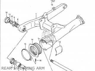 REAR SWINGING ARM - GSX1100G 1991 (M) USA (E03)
