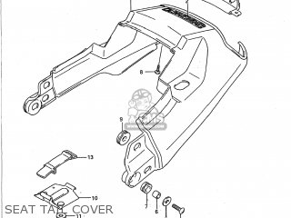 SEAT TAIL COVER - GSX1100G 1991 (M) USA (E03)