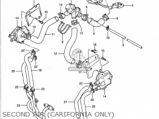 SECOND AIR (CARIFORNIA ONLY) - GSX1100G 1991 (M) USA (E03)