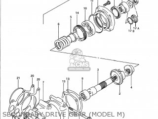 SECONDARY DRIVE GEAR (MODEL M) - GSX1100G 1991 (M) USA (E03)