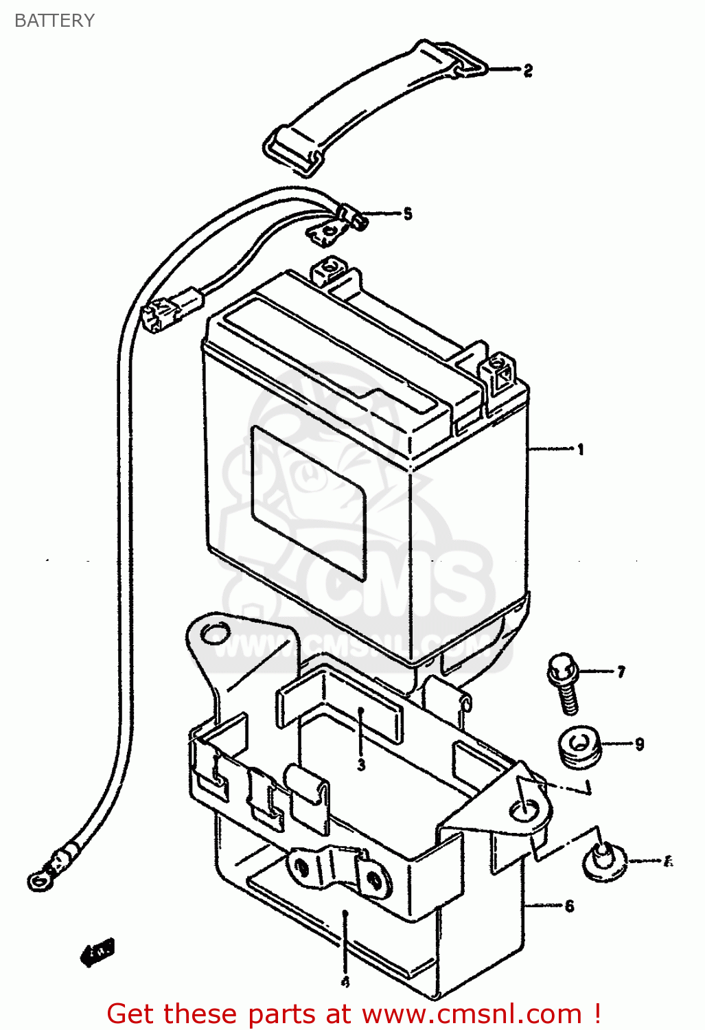 BATTERY GSX1100G 1992 (N) (E01 E02 E04 E15 E16 E17 E18 E21 E22 24 25 39)