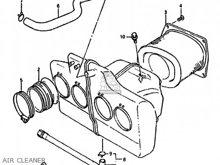 AIR CLEANER - GSX1100G 1992 (N) (E01 E02 E04 E15 E16 E17 E18 E21 E22 24 25 39)