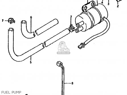 FUEL PUMP - GSX1100G 1992 (N) (E01 E02 E04 E15 E16 E17 E18 E21 E22 24 25 39)
