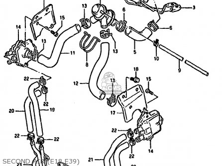 SECOND AIR (E18,E39) - GSX1100G 1992 (N) (E01 E02 E04 E15 E16 E17 E18 E21 E22 24 25 39)