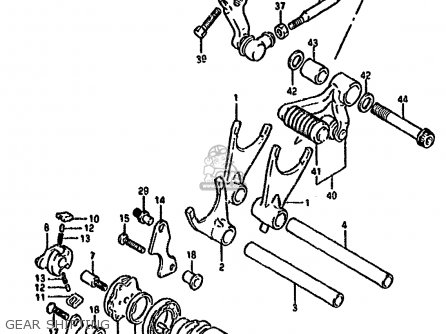 GEAR SHIFTING - GSX1100G 1992 (N) (E01 E02 E04 E15 E16 E17 E18 E21 E22 24 25 39)