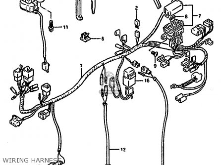 WIRING HARNESS - GSX1100G 1992 (N) (E01 E02 E04 E15 E16 E17 E18 E21 E22 24 25 39)