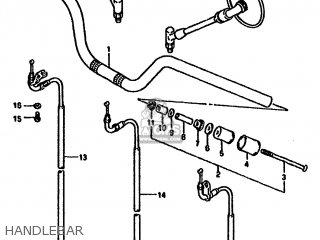 HANDLEBAR - GSX1100G 1992 (N) (E01 E02 E04 E15 E16 E17 E18 E21 E22 24 25 39)
