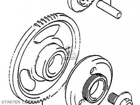 STARTER CLUTCH - GSX1100G 1992 (N) (E01 E02 E04 E15 E16 E17 E18 E21 E22 24 25 39)