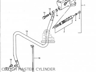 CLUTCH MASTER CYLINDER - GSX1100G 1992 (N) USA (E03)
