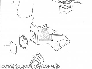 COWLING BODY (OPTIONAL) - GSX1100G 1992 (N) USA (E03)