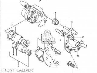 FRONT CALIPER - GSX1100G 1992 (N) USA (E03)