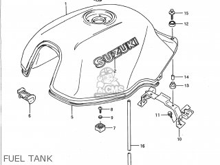 FUEL TANK - GSX1100G 1992 (N) USA (E03)