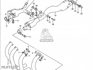 MUFFLER - GSX1100G 1992 (N) USA (E03)