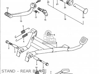 STAND - REAR BRAKE - GSX1100G 1992 (N) USA (E03)