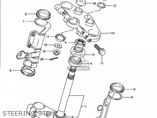 STEERING STEM - GSX1100G 1992 (N) USA (E03)
