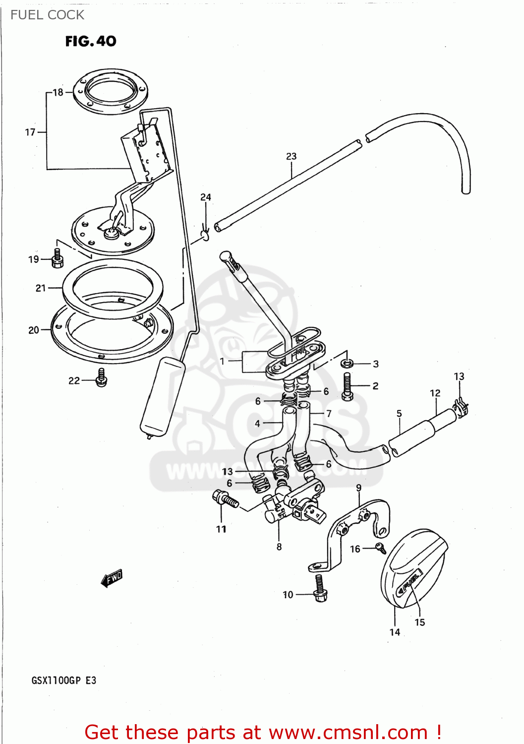 FUEL COCK GSX1100G 1993 (P) USA (E03)