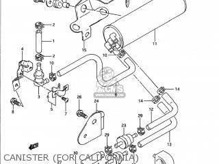 CANISTER (FOR CALIFORNIA) - GSX1100G 1993 (P) USA (E03)