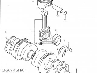 CRANKSHAFT - GSX1100G 1993 (P) USA (E03)