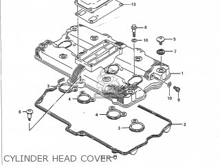 CYLINDER HEAD COVER - GSX1100G 1993 (P) USA (E03)