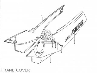 FRAME COVER - GSX1100G 1993 (P) USA (E03)