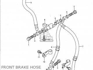 FRONT BRAKE HOSE - GSX1100G 1993 (P) USA (E03)