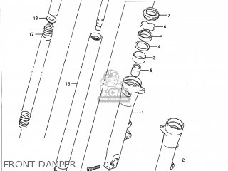 FRONT DAMPER - GSX1100G 1993 (P) USA (E03)
