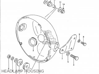 HEADLAMP HOUSING - GSX1100G 1993 (P) USA (E03)