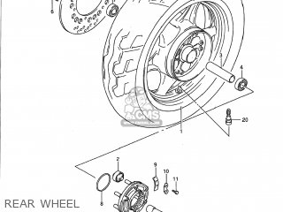 REAR WHEEL - GSX1100G 1993 (P) USA (E03)