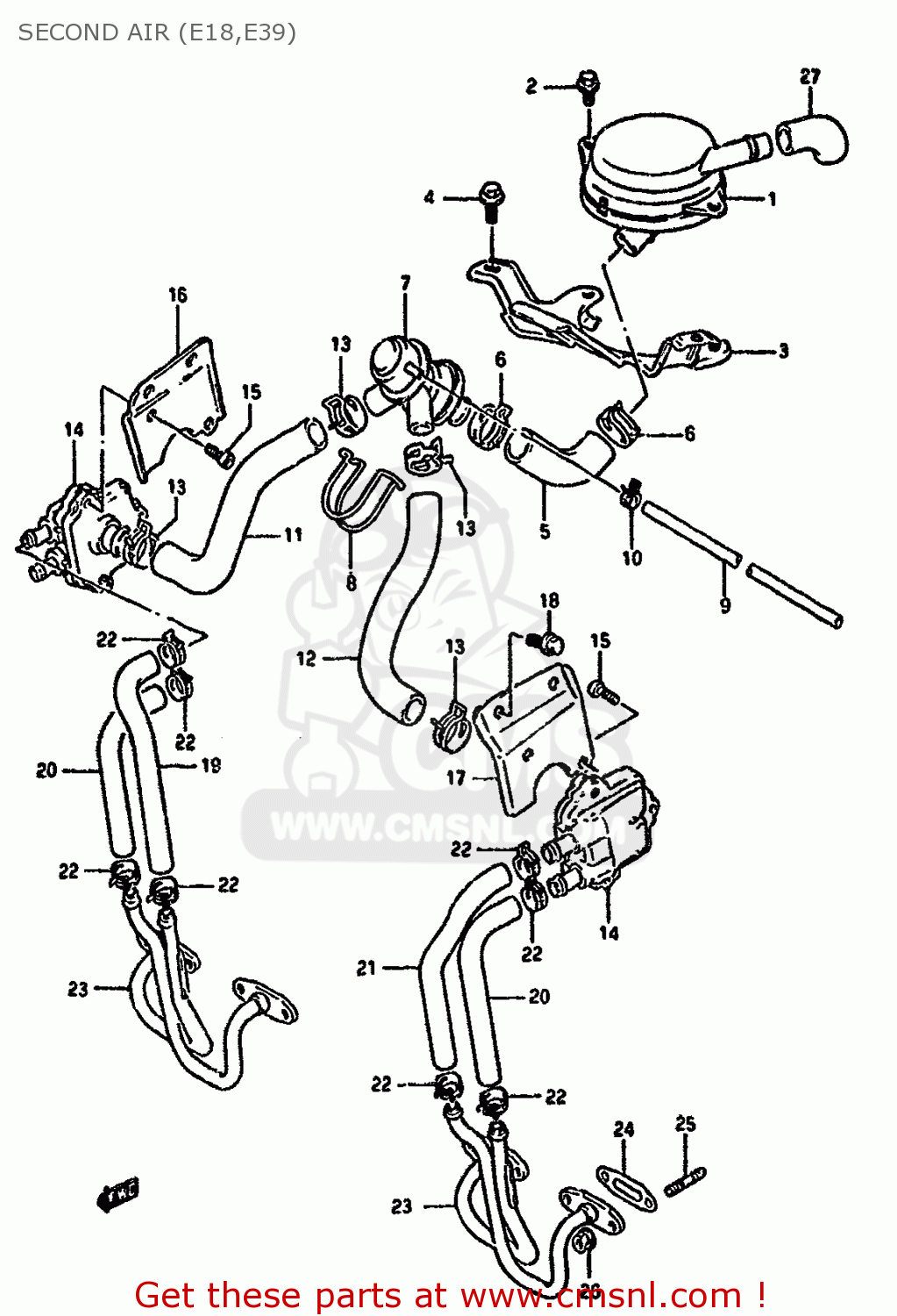 SECOND AIR (E18,E39) GSX1100G 1993 (P) ZWITZERLAND AUSTRALIA (E18 E24)