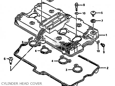 CYLINDER HEAD COVER - GSX1100G 1993 (P) ZWITZERLAND AUSTRALIA (E18 E24)