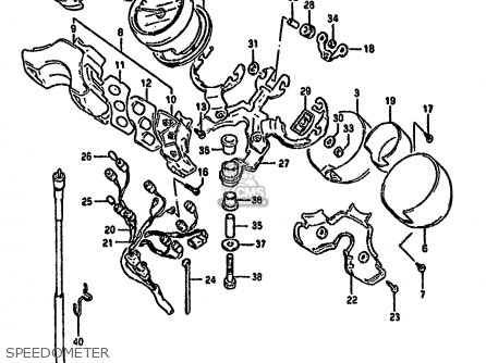 SPEEDOMETER - GSX1100G 1993 (P) ZWITZERLAND AUSTRALIA (E18 E24)