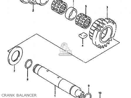 CRANK BALANCER - GSX1100G 1994 (R) (E02 E04 E18 E22 E24 E25)