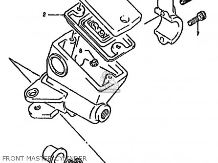 FRONT MASTER CYLINDER - GSX1100G 1994 (R) (E02 E04 E18 E22 E24 E25)
